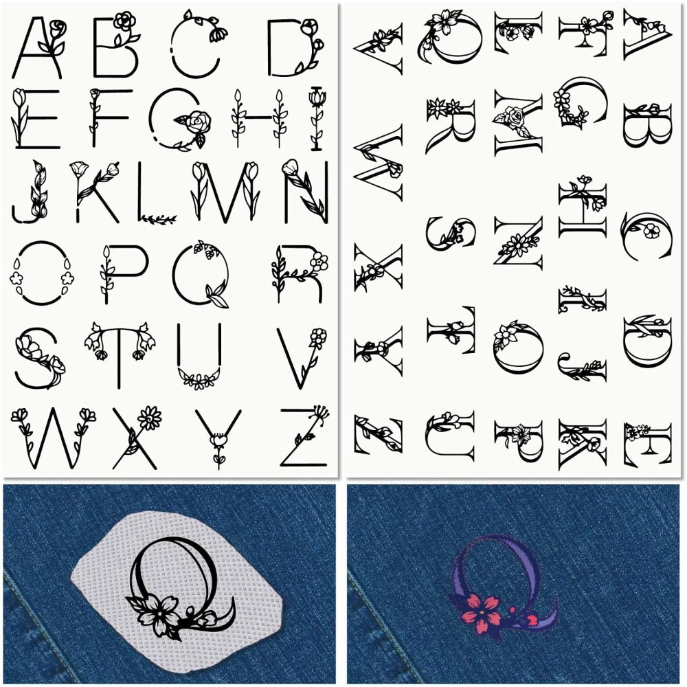 Water Soluble Stabilizer - Letter A-Z Water Soluble Embroidery Stabilizers