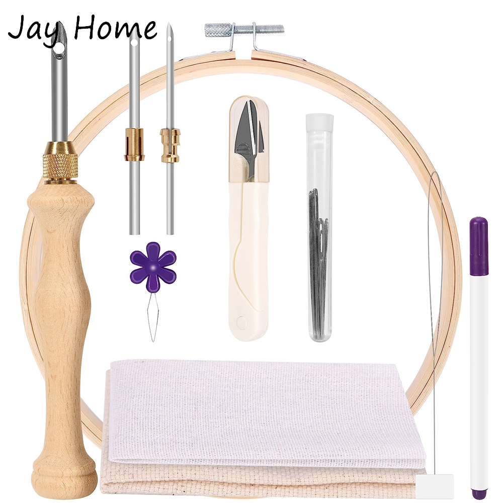 Punch Needle Handle - Punch Needle Starter Kit with Embroidery