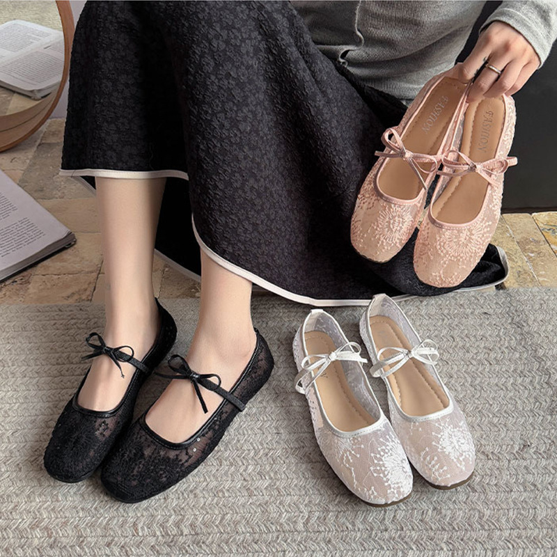 Women's Gentle Ballet Flat Sho - Embroidery Shoes ulasan dan harga