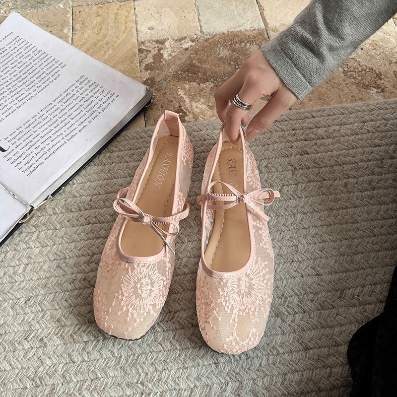 Women's Gentle Ballet Flat Sho - Embroidery Shoes ulasan dan harga