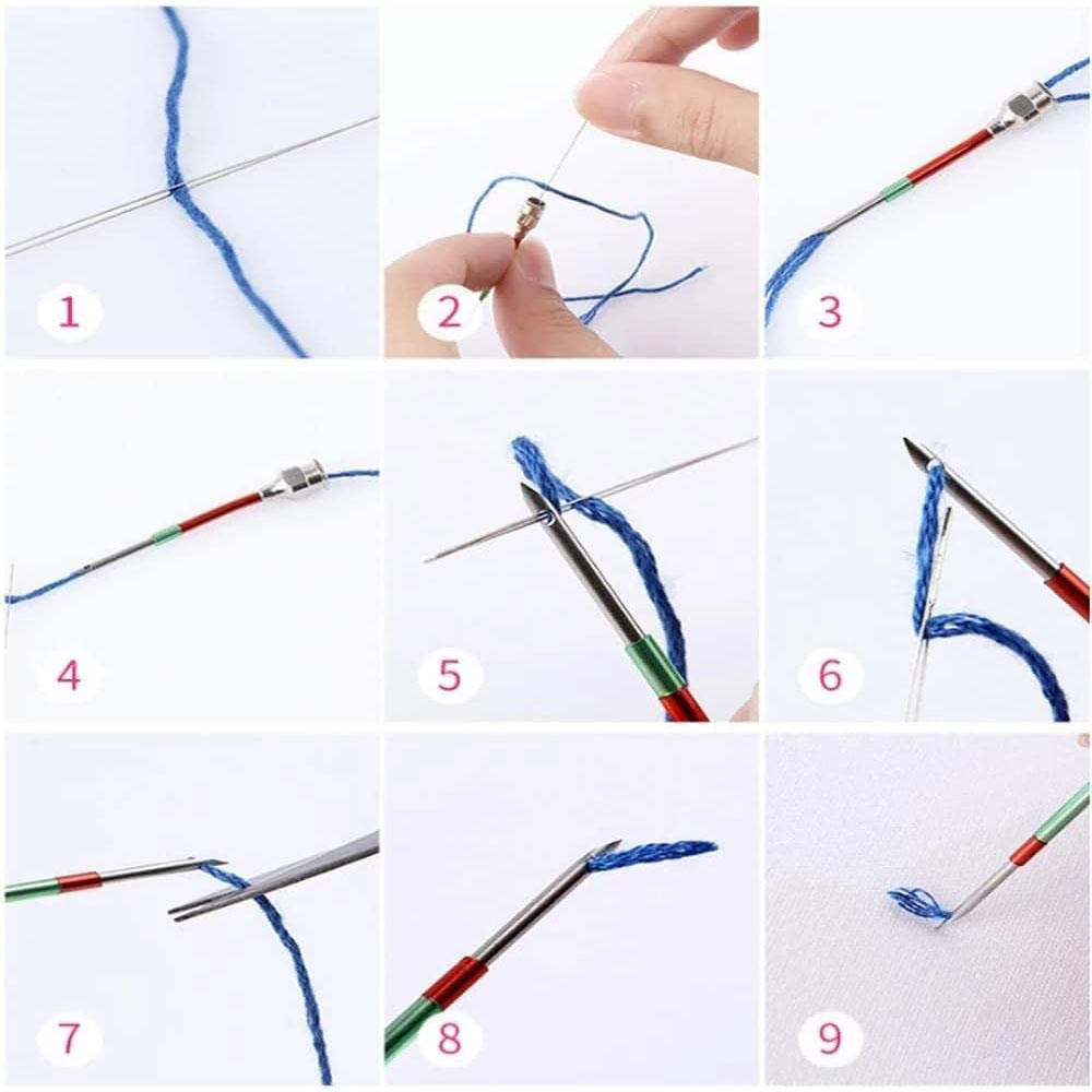 1set Punch Needle Tool Kit Emb - Punch Needle Handle ulasan dan harga