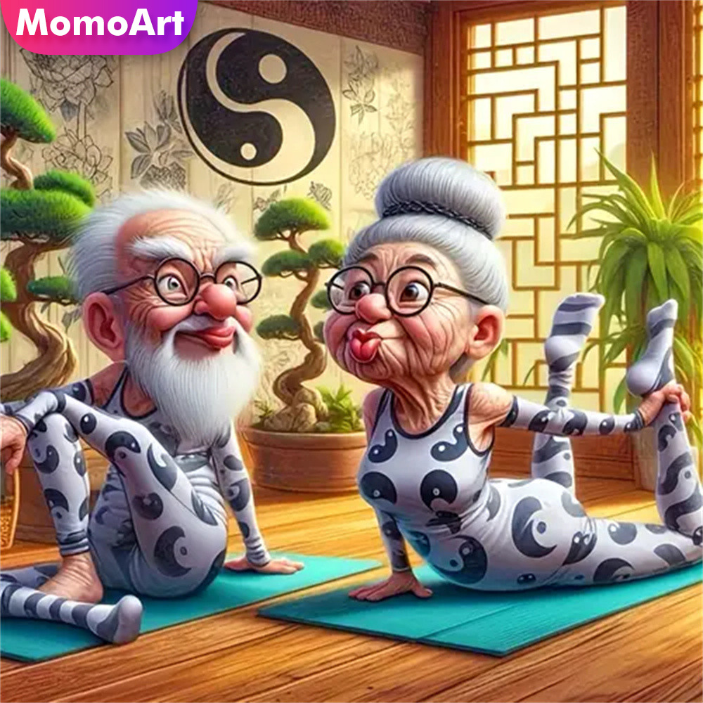 Momoart Old People Diamond Mos - Embroidery Uae ulasan dan harga