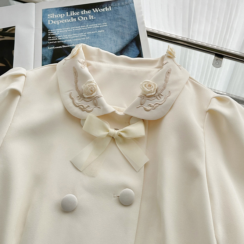 2 Piece Sets Women Handmade Fl - Embroidery Jacket ulasan dan harga