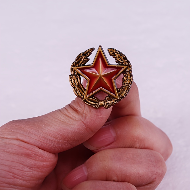 1pc Belarusian Red Star Emblem - Embroidery Legacy ulasan dan harga