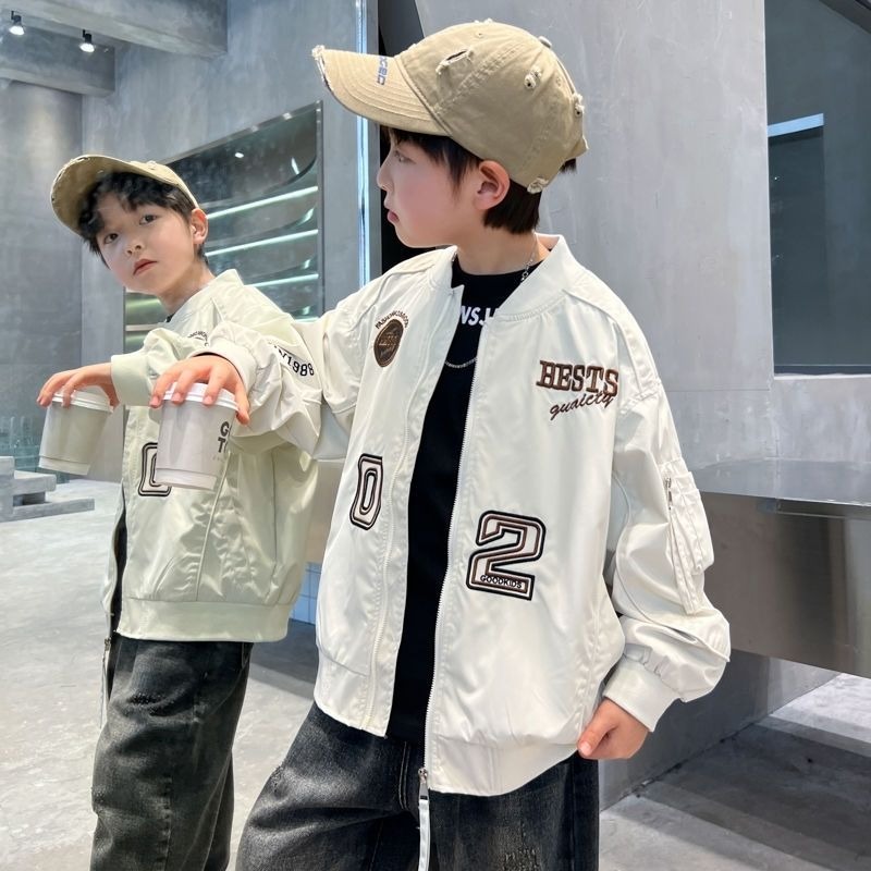 2025 New Boys Baseball Jacket  - Embroidery Jacket ulasan dan harga