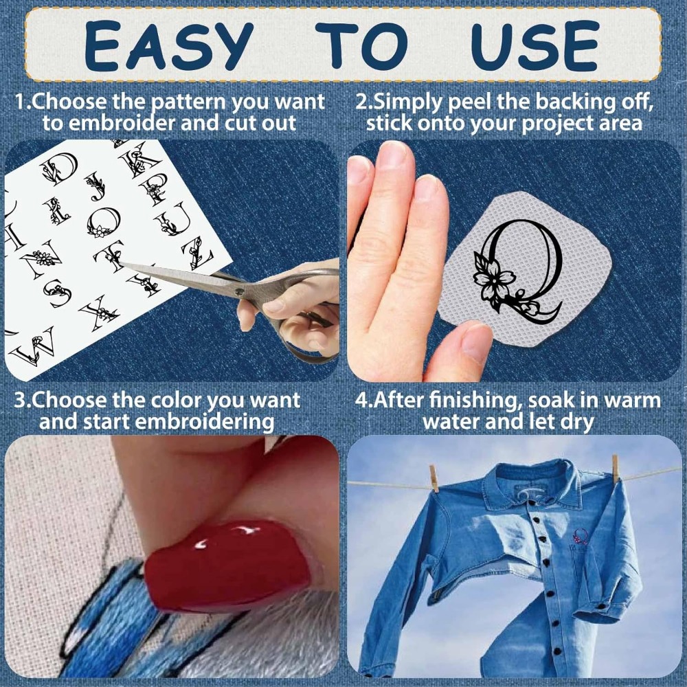 Letter A-Z Water Soluble Embro - Water Soluble Stabilizer ulasan dan harga