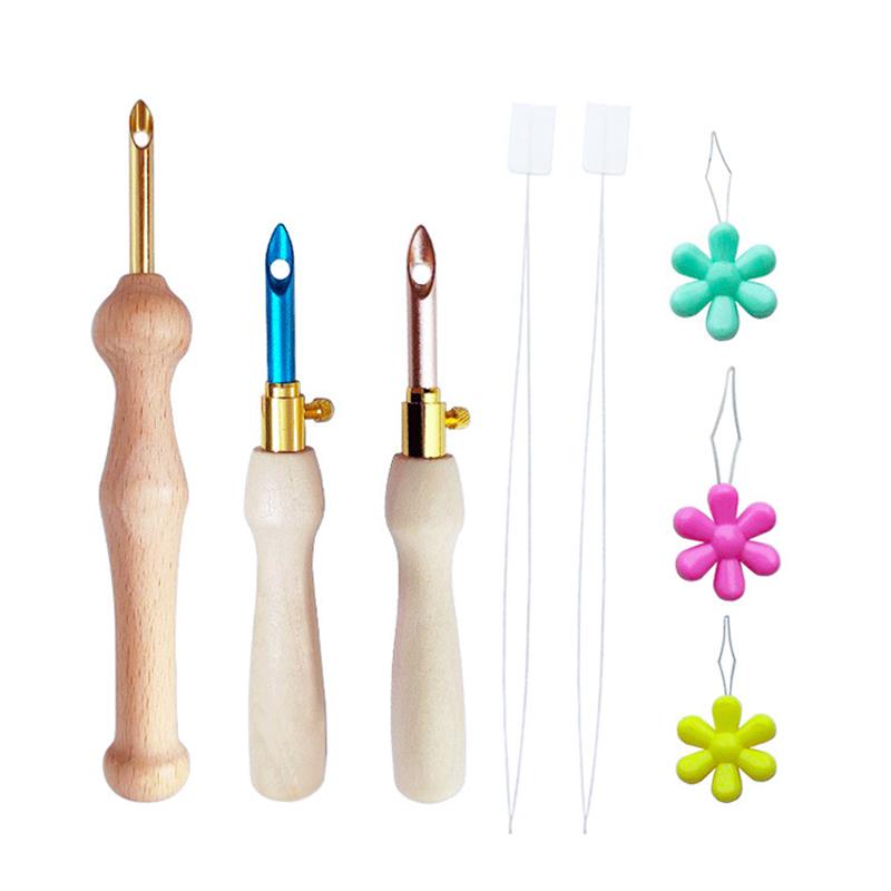 1-17Pcs Punch Needle Tool Kit  - Punch Needle Handle ulasan dan harga