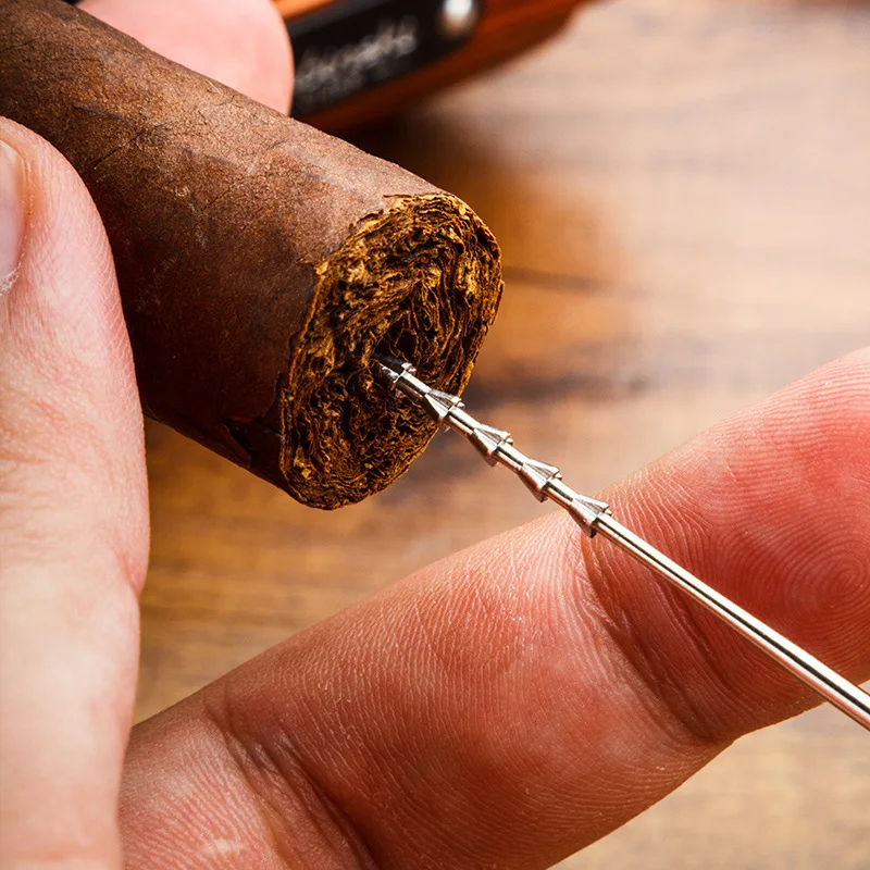 Portable Cigar Draw Enhancer T - Punch Needle Handle ulasan dan harga