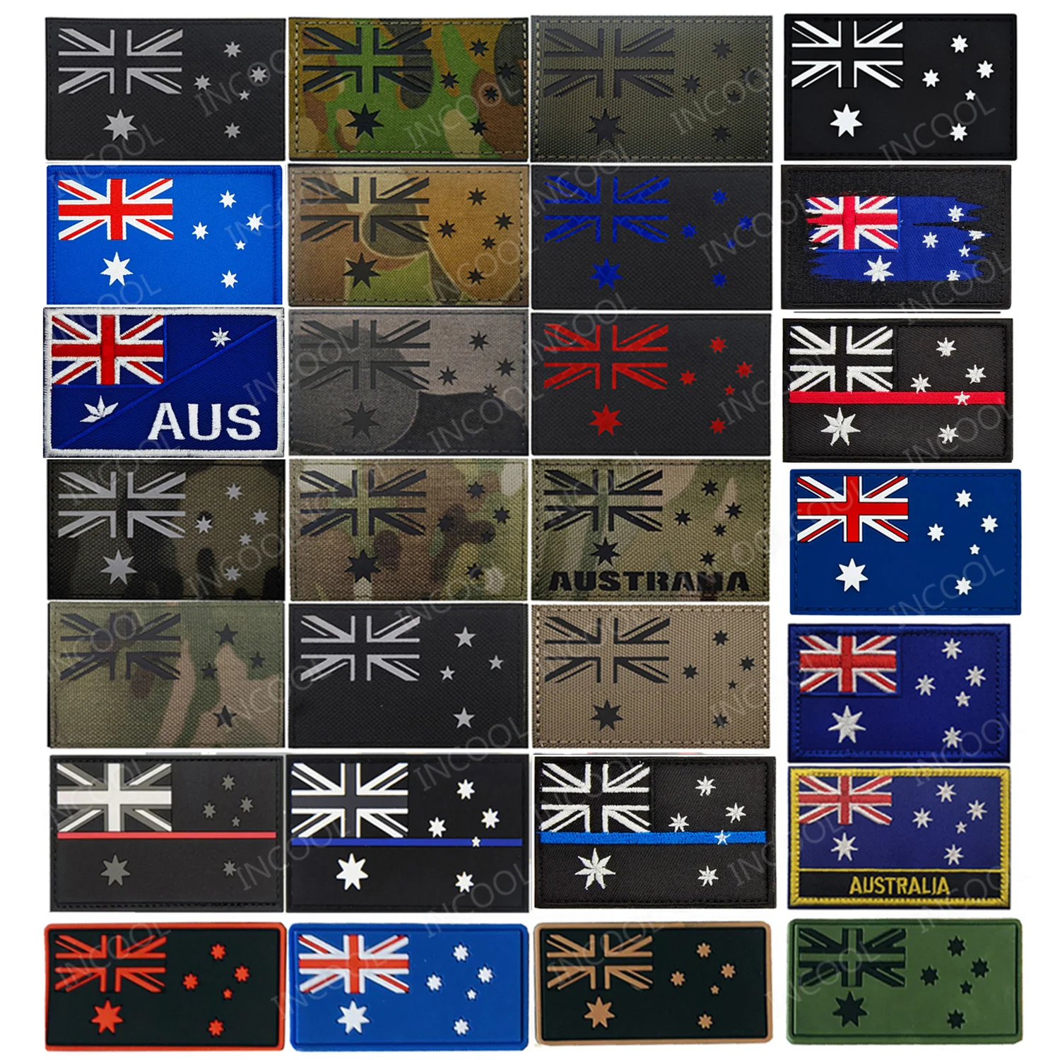 Australia Flag IR Reflective P - Embroidery Uk ulasan dan harga