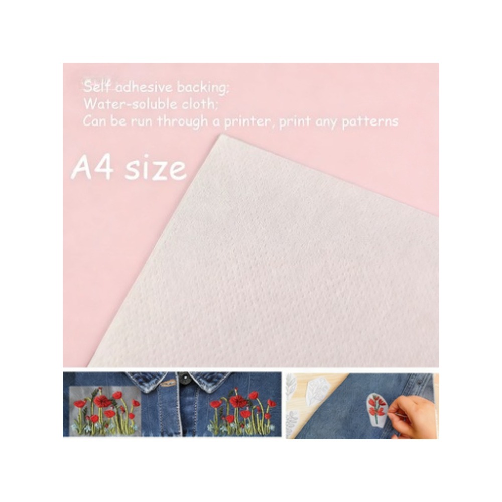 5 sheets A4 Custom Printing Pr - Water Soluble Stabilizer ulasan dan harga