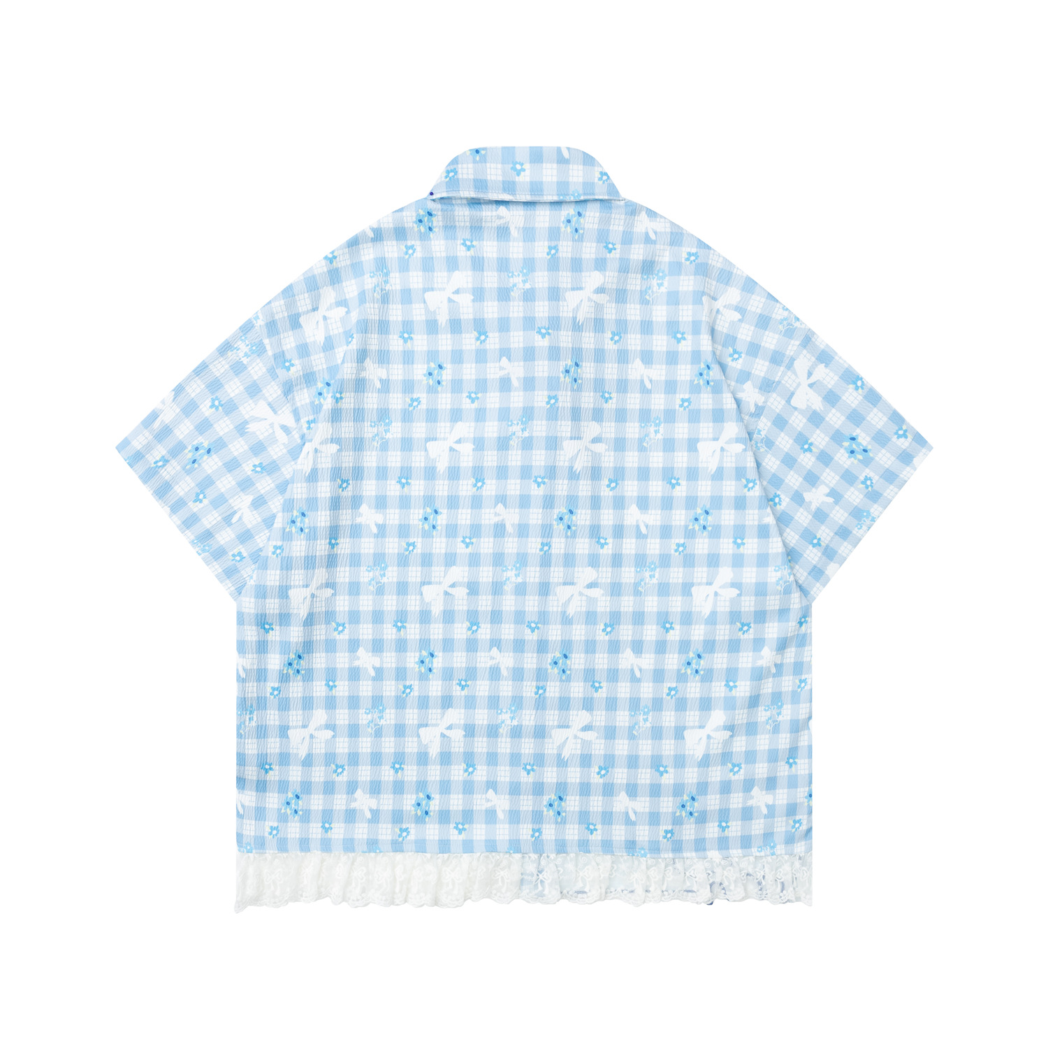 2026 Summer Casual Plaid Shirt - Embroidery Cat ulasan dan harga