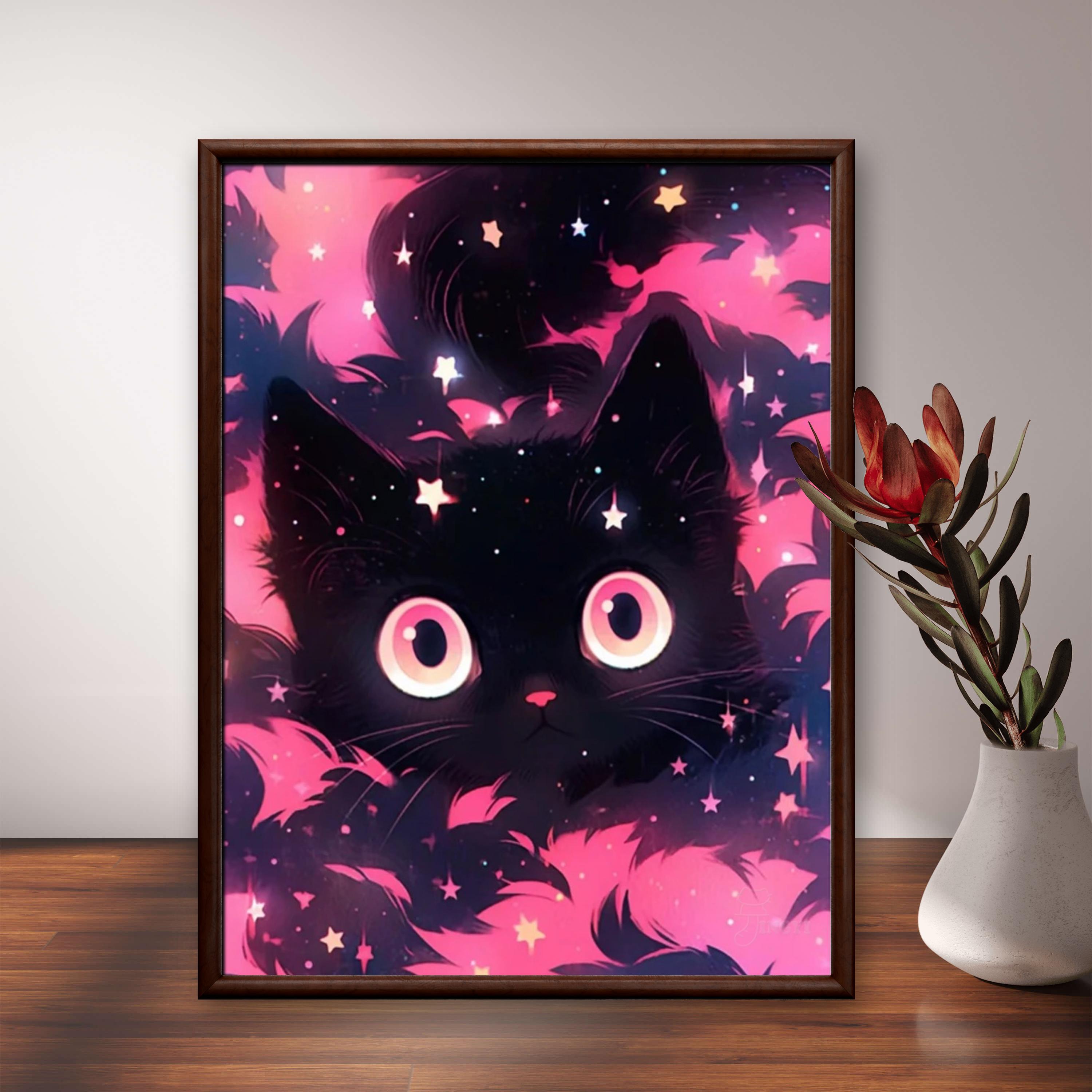 5D Diy Diamond Art Painting Cr - Embroidery Cat ulasan dan harga