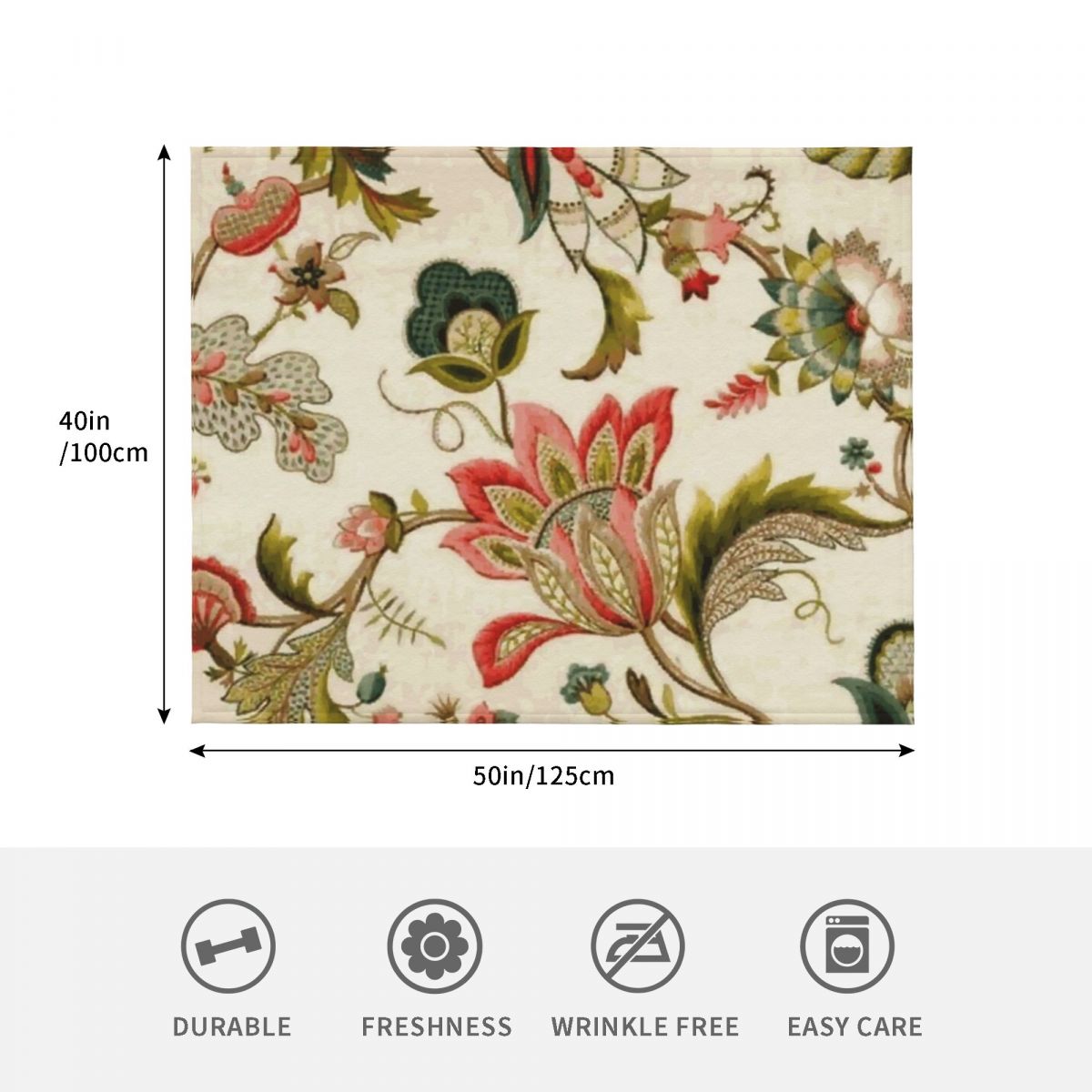 Jacobean Floral Crewel Embroid - Embroidery Vector ulasan dan harga