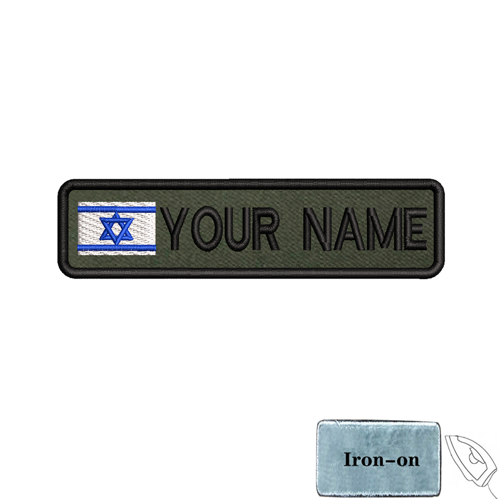 1PC 10cmX2.5cm Custom Name Fla - Embroidery Uk ulasan dan harga