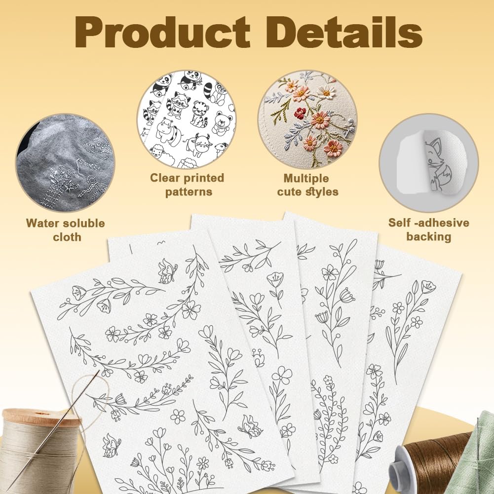 Water Soluble Embroidery Stabi - Water Soluble Stabilizer ulasan dan harga