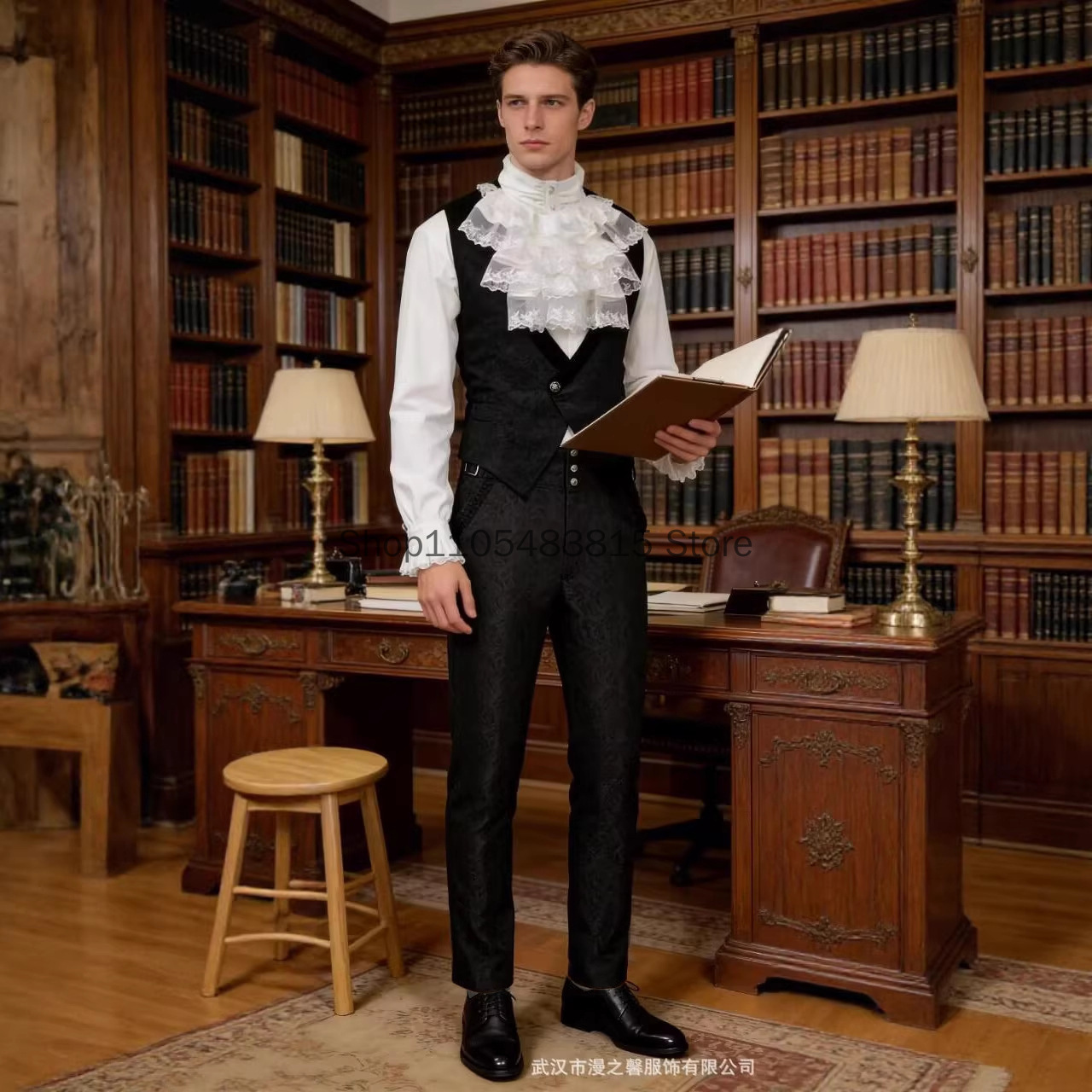 Medieval Men's Noble Vest Embr - Embroidery Jacket ulasan dan harga