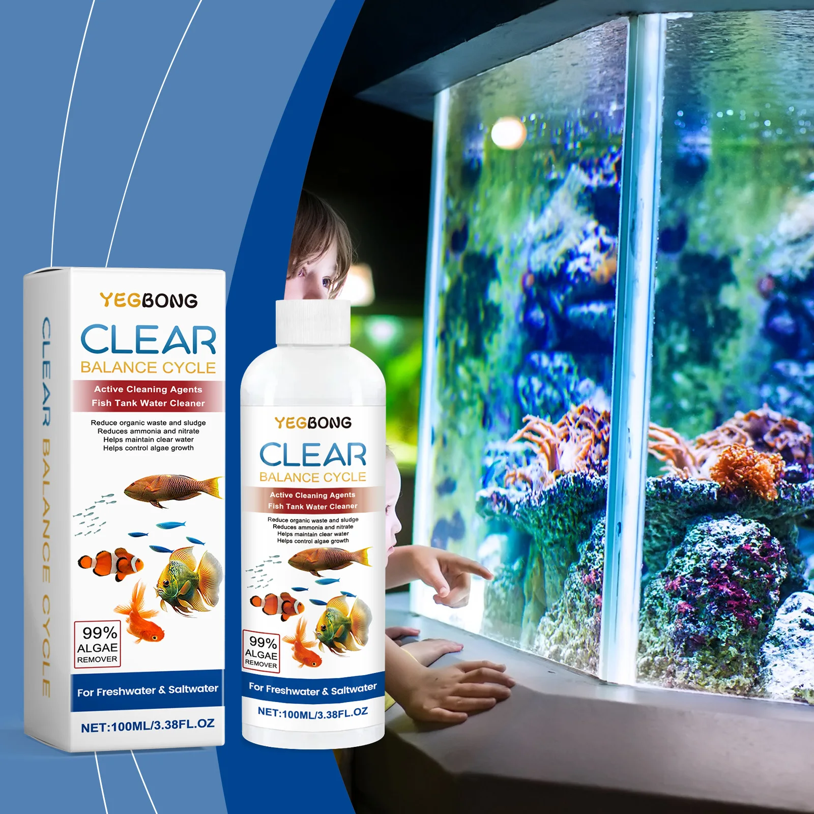Algae Remover for Fish Tanks,  - Water Soluble Stabilizer ulasan dan harga