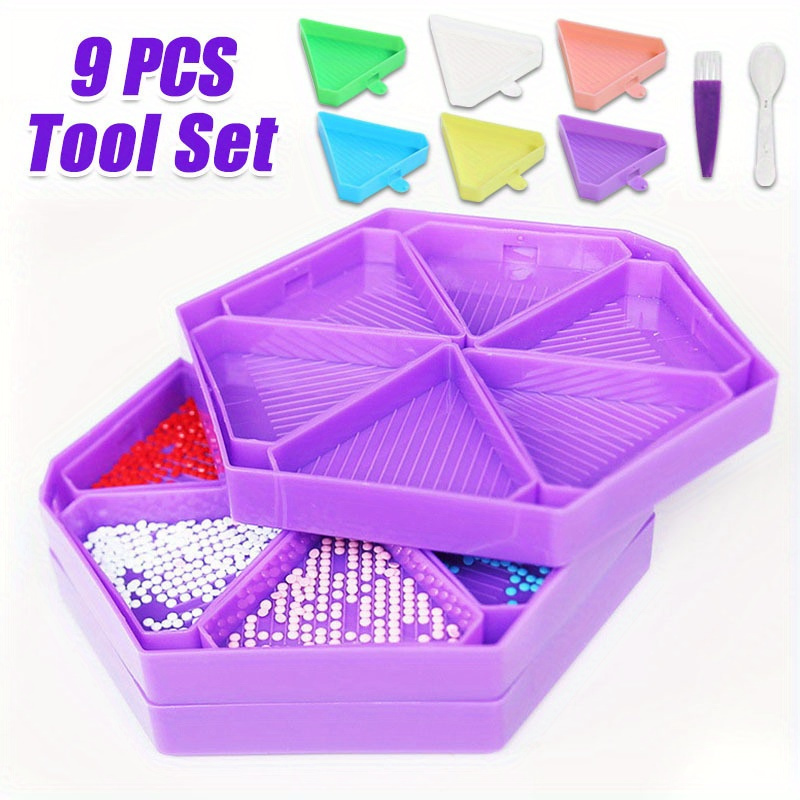 9PCS New Diamond Painting Tray - Embroidery Uae ulasan dan harga