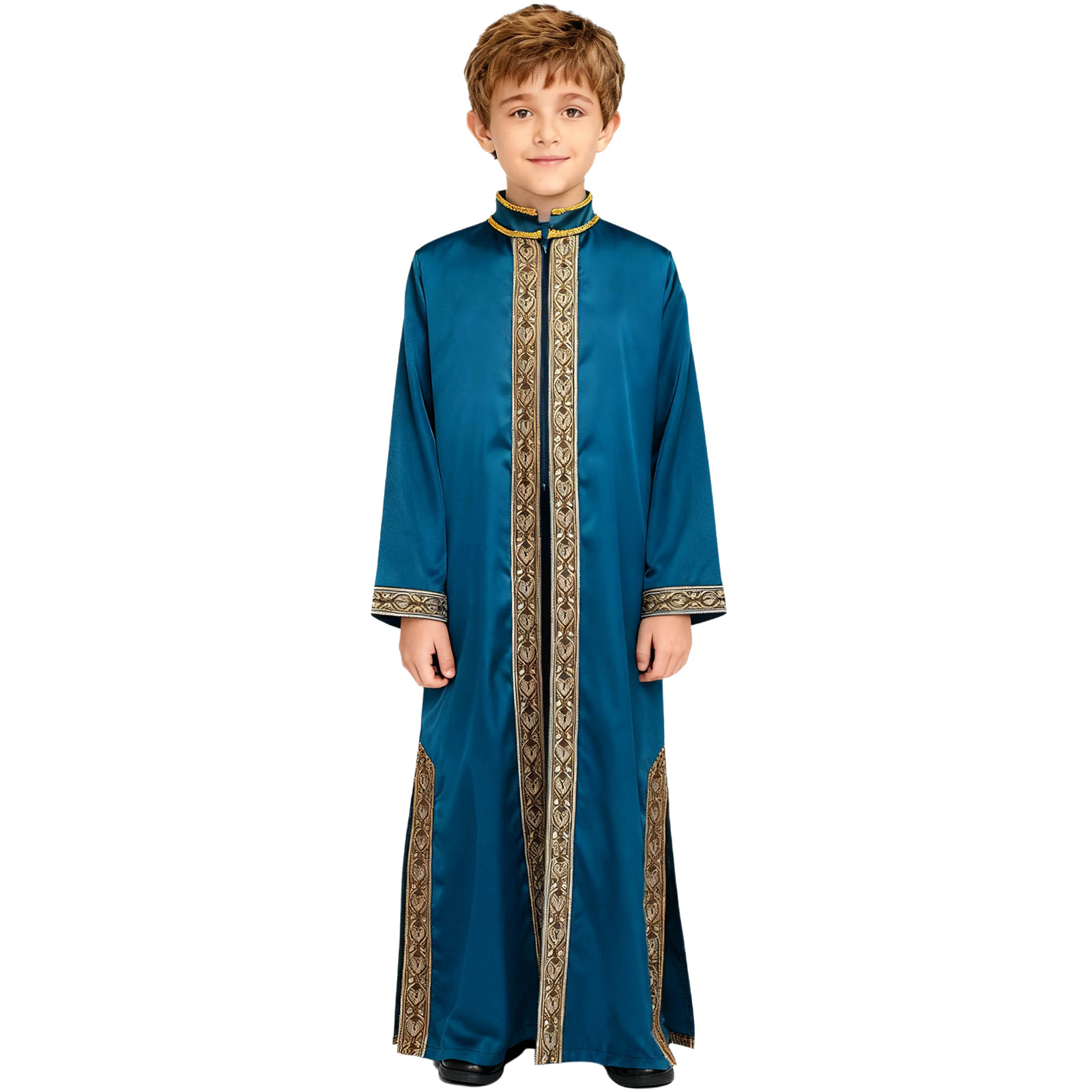 Boys Gold Embroidery Maxi Musl - Embroidery Jacket ulasan dan harga