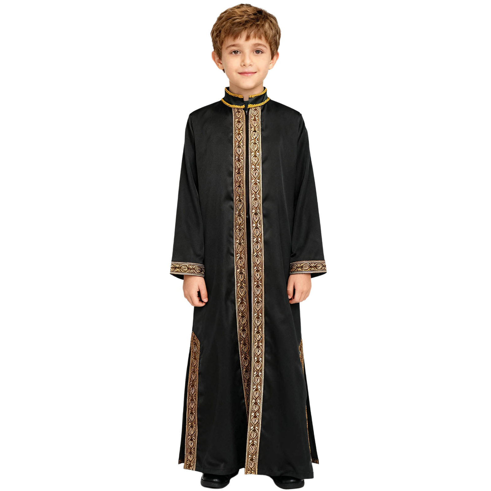 Boys Gold Embroidery Maxi Musl - Embroidery Jacket ulasan dan harga