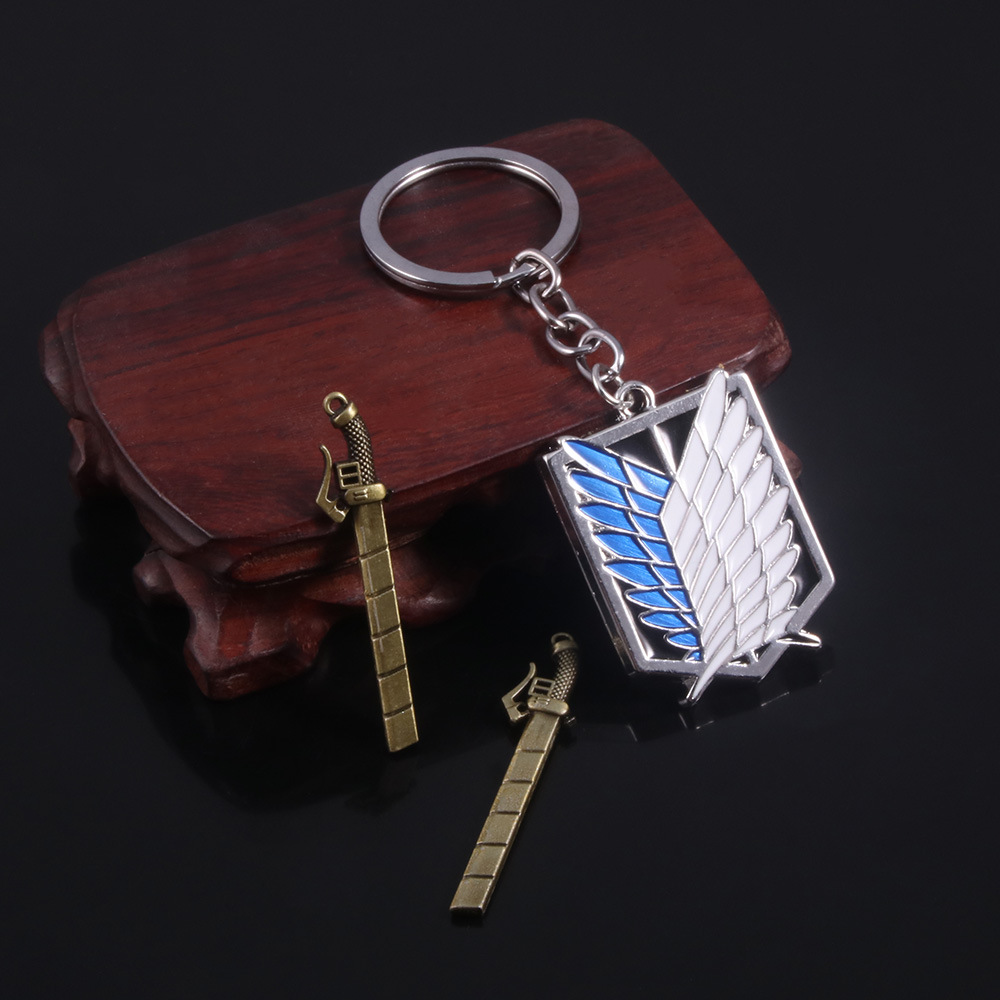 Anime Attack On Titan Keychain - Embroidery Legacy ulasan dan harga