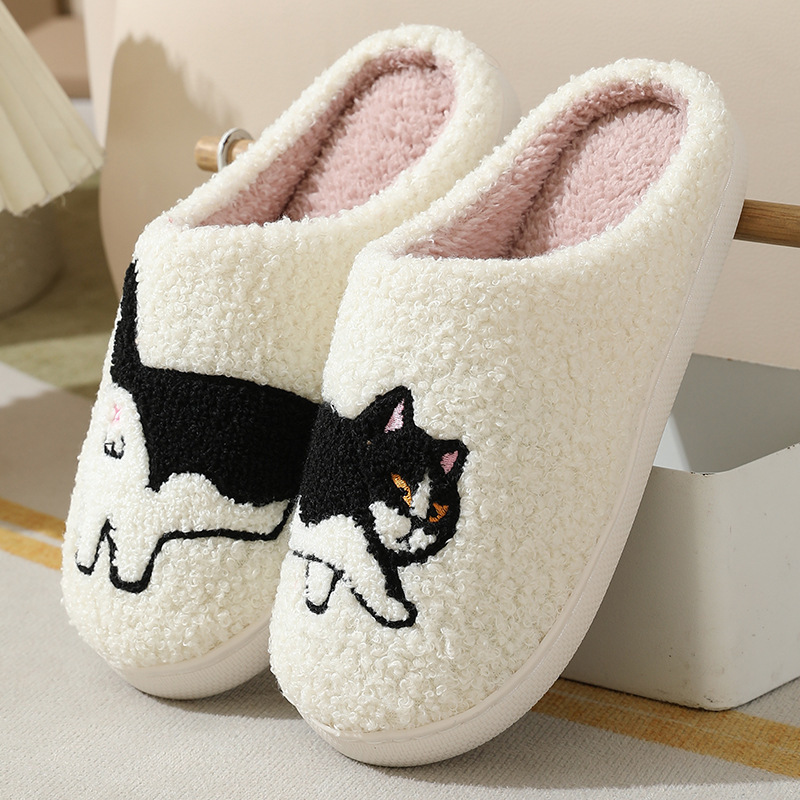 Winter Plush Cute Dachshund Em - Embroidery Shoes ulasan dan harga
