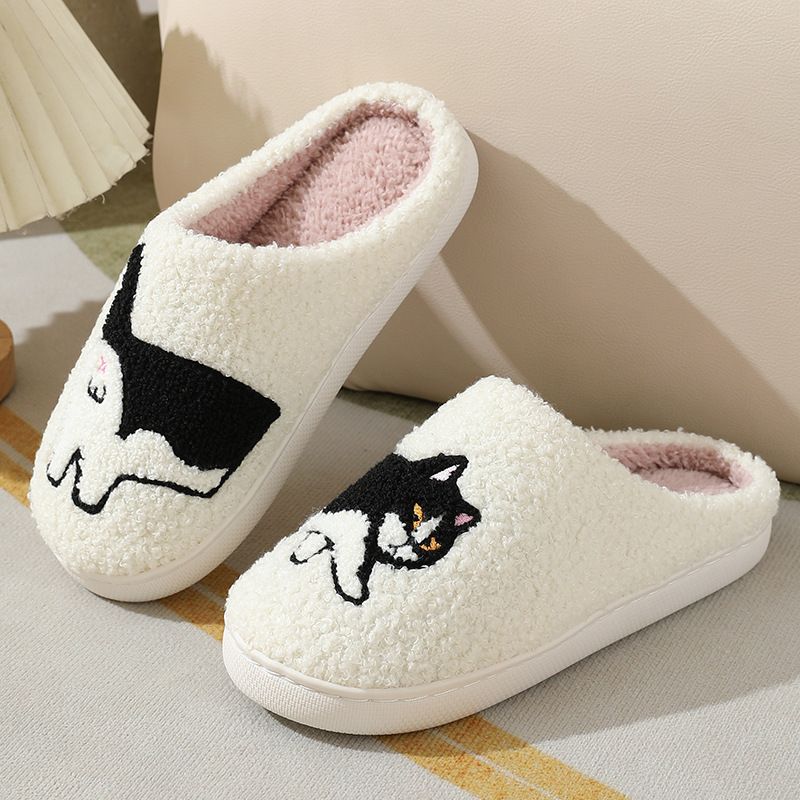 Winter Plush Cute Dachshund Em - Embroidery Shoes ulasan dan harga